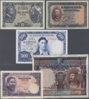 Spain / Spanien: Nice Set With 31 Banknotes Spain From The 1920's And Up With A Few Better Notes Like 25 Pesetas 1940 P. - Other & Unclassified