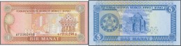 Turkmenistan: 1993, Ex Pick 1-2, Quantity Lot With 95 Banknotes In Good, Sorted And Classified By Pick Catalogue Numbers - Turkménistan