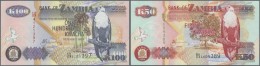 Zambia / Sambia: 1986/1992 (ca.), Ex Pick 28-38, Quantity Lot With 330 Banknotes In Good To Mixed Quality, Sorted And Cl - Sambia