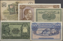 Alle Welt: Set Of 41 World Banknotes, Mostly Used To Stronger Used, Containing The Following Countries: Lebanon, Saudi A - Autres & Non Classés