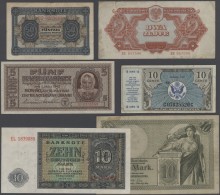 Alle Welt: Collectors Book With 56 Banknotes Germany, Germany Democratic Republic, USA Military Payment Certificates, Uk - Sonstige & Ohne Zuordnung