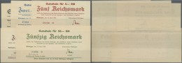 Deutschland - Alliierte Miltärbehörde + Ausgaben 1945-1948: Nürtingen, Kreisverband, 1, 2, 5, 20, 50 RM, - Other & Unclassified