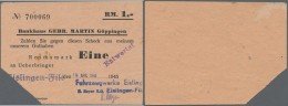 Deutschland - Alliierte Miltärbehörde + Ausgaben 1945-1948: Eislingen / Fils (Württemberg), Fahrzeugwerke - Autres & Non Classés
