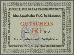 Deutschland - Alliierte Miltärbehörde + Ausgaben 1945-1948: Calw (Schwarzw.), Alte Apotheke Fr. C. Reichmann, - Autres & Non Classés