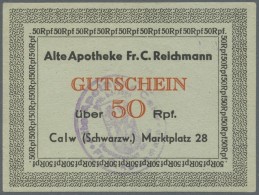 Deutschland - Alliierte Miltärbehörde + Ausgaben 1945-1948: Calw (Schwarzw.), Alte Apotheke Fr. C. Reichmann, - Other & Unclassified