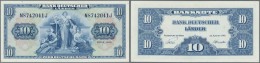 Deutschland - Bank Deutscher Länder + Bundesrepublik Deutschland: 10 DM 1949, Ro.258 In Perfekt Kassenfrischer Erha - Autres & Non Classés