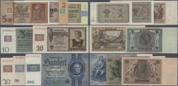 Deutschland - DDR: Satz Kuponausgaben 1, 2, 5, 10, 20, 20, 50 Und 100 Mark 1948, Ro.330, 331, 333, 334, 335, 336, 337, 3 - Sonstige & Ohne Zuordnung