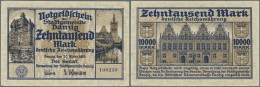 Deutschland - Nebengebiete Deutsches Reich: Danzig: 10.000 Mark 1923 Ro.796, Mit Einer Leichten Delle Am Rechten Rand, S - Sonstige & Ohne Zuordnung