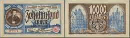 Deutschland - Nebengebiete Deutsches Reich: Danzig: 10.000 Mark 1923 Ro.799, Eine Sehr Leichte Delle Am Rechten Rand, Ke - Other & Unclassified