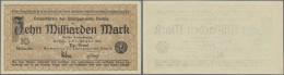 Deutschland - Nebengebiete Deutsches Reich: Danzig: 10 Milliarden Mark 1923 Ro.810a, Leichte Gebrauchsspuren Am Rechten - Autres & Non Classés