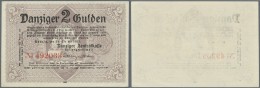 Deutschland - Nebengebiete Deutsches Reich: Danzig: 2 Gulden 1923 Ro.818, Leichter Bug An Rechter Unterer Ecke, Leichte - Autres & Non Classés