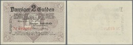 Deutschland - Nebengebiete Deutsches Reich: Danzig: 2 Gulden 1923 Ro.818, Leichter Bug An Rechter Unterer Ecke, Leichte - Other & Unclassified