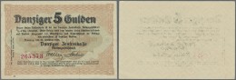 Deutschland - Nebengebiete Deutsches Reich: Danzig: 5 Gulden 1923 Ro.819, Mit Nur Zwei Leichten Dellen Im Papier Und Ein - Other & Unclassified