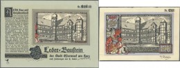 Deutschland - Notgeld Besonderer Art: Osterwieck, 500 Mark, 4.12.1922, Weißes Glacéleder, Mit KN ("215") Un - Autres & Non Classés