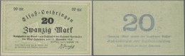 Deutschland - Länderscheine: Elsaß-Lothringen, National-Ausschuß, 20 Mark, Straßburg, 13.11.1918, - Sonstige & Ohne Zuordnung