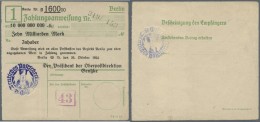 Deutschland - Reichsbahn / Reichspost: Berlin, Oberpostdirektion, 10 Mrd. Mark, 26.10.1923, Zahlungsanweisung Des Postsc - Autres & Non Classés