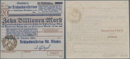 Deutschland - Reichsbahn / Reichspost: München, Oberpostdirektion, 10 Billionen Mark, 26.10.1923 (brauner Hochdruck - Other & Unclassified