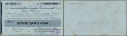 Deutschland - Notgeld - Bayern: Bad Aibling, Landwirtschaftliche Lagerhaus-Genossenschaft E.G.m.b.H., 1 Mio. Mark, 5.9.1 - Lokale Ausgaben