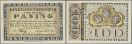 Deutschland - Notgeld - Bayern: Pasing, Stadt, Kinderhilfs-Notgeld, 100 Mark, 20.5.1921, Erh. I- - Lokale Ausgaben