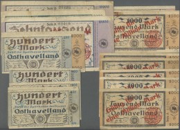 Deutschland - Notgeld - Berlin Und Brandenburg: Nauen, Sparkasse Des Kreises Osthavelland, 100 (6), 1000, 5000 Mark, 1.3 - [11] Local Banknote Issues