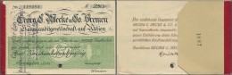 Deutschland - Notgeld - Bremen: Bremer Privat-Bank, Vorm. Georg C. Mecke & Co., Kundenschecks Von 1922 überstem - [11] Local Banknote Issues