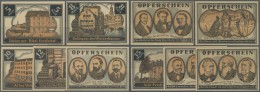 Deutschland - Notgeld - Hamburg: Hamburg, Baptistengemeinde, 5, 8, 10, 12, 15 Mark, O. D. (1922), Opferscheine; Erh. Mei - [11] Local Banknote Issues