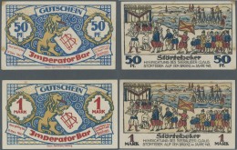 Deutschland - Notgeld - Hamburg: Hamburg, Imperator-Bar, 50 Pf., 1 Mark, O. D. - 31.12.1921, Erh. II, Total 2 Scheine - Lokale Ausgaben
