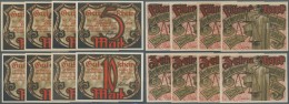 Deutschland - Notgeld - Hamburg: Tonndorf-Lohe, Gemeinde, Je 4 X 5 Und 10 Mark, 1.3 - 1.10.1921, Erh. I, Total 8 Scheine - Lokale Ausgaben