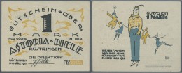 Deutschland - Notgeld - Niedersachsen: Rüstringen, Astoria-Diele, 50 Pf., 1 Mark, März 1921 - 31.12.1922, Ohne - [11] Emissions Locales