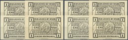 Deutschland - Notgeld - Niedersachsen: Rüstringen, Rüstringer Heimatbund, 4 X 1 Mark, 1921, Jeweils Ohne Punkt - Lokale Ausgaben