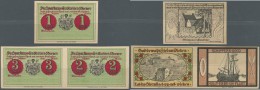 Deutschland - Notgeld - Niedersachsen: Weener, Sparkasse Des Kreises, 1, 2, 3 Mark, O. D., Blanko Ohne Konto Und KN, 2 U - [11] Local Banknote Issues