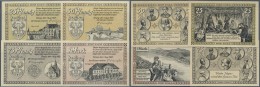 Deutschland - Notgeld - Rheinland: Sinzig, Stadt, 25, 50, 75 Pf., 1 Mark, 1.8.1921, Erh. I, Total 4 Scheine - [11] Emissions Locales