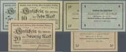 Deutschland - Notgeld - Rheinland: Wesseling, Chemische Fabrik, 5, 10, 20 Mark, 15.11.1918, Mit KN, Unentwertet, Erh. I, - [11] Local Banknote Issues