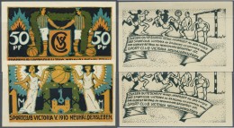 Deutschland - Notgeld - Sachsen-Anhalt: Neuhaldensleben, Sport-Club Victoria Von 1910, 50 Pf., 1 Mark, O. D., Erh. I, To - [11] Local Banknote Issues