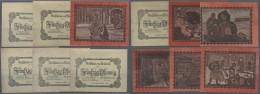 Deutschland - Notgeld - Schleswig-Holstein: Halebüll, Gemeinde, 6 X 50 Pf., 1921, Vs. Grau, Rs. Rot, Erh. I- (4), I - [11] Local Banknote Issues