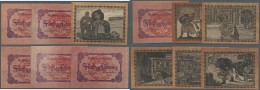 Deutschland - Notgeld - Schleswig-Holstein: Halebüll, Gemeinde, 6 X 50 Pf., 1921, Vs. Rot, Rs. Braun, Erh. I, Total - [11] Local Banknote Issues