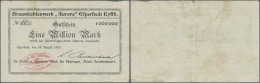 Deutschland - Notgeld - Thüringen: Esperstedt, Braunkohlenwerk "Aurora" Esperstedt Kyffh., 1 Mio. Mark, 16.8.1923, - [11] Local Banknote Issues