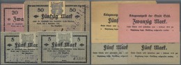 Deutschland - Notgeld - Thüringen: Suhl, Stadt, 5 (olivgrau), 20 (rosaviolett), 50 Mark, Jeweils Mit Unterschriften - Lokale Ausgaben