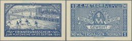 Deutschland - Notgeld - Thüringen: Waltershausen, F. C. Meteor E. V., 1 Mark, 25.9.1921, Ohne Perforation, Erh. I - [11] Local Banknote Issues