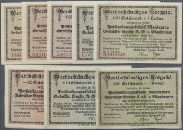 Deutschland - Notgeld - Württemberg: Blaubeuren, Portlandcementfabrik Gebrüder Spohn AG, 0.21, 0.42, 1.05, 2.1 - [11] Local Banknote Issues