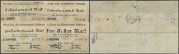 Deutschland - Notgeld - Württemberg: Böblingen, Stadt, 100 (2, KN-Varianten), 500 Tsd., 1 Mio. Mark, 13.8.1923 - [11] Emissions Locales