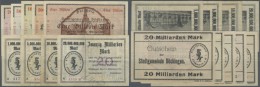 Deutschland - Notgeld - Württemberg: Böckingen, Stadtgemeinde, 1, 5, 10, 20 Mrd. Mark, 25.10.1923, Serie A, Er - [11] Local Banknote Issues