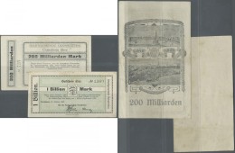 Deutschland - Notgeld - Württemberg: Dornstetten, Stadtgemeinde, 200 Mrd., 1 Billion Mark, 27.10.1923, Erh. III, To - Lokale Ausgaben