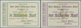 Deutschland - Notgeld - Württemberg: Geislingen, Albert Schurr, 5, 10, 20, 50 Mrd. Mark, 29.10.1923, Zum Vorherigen - [11] Emissions Locales