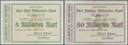 Deutschland - Notgeld - Württemberg: Geislingen, Albert Schurr, 5, 10, 20, 50 Mrd. Mark, 29.10.1923, Zum Vorherigen - [11] Local Banknote Issues