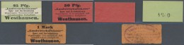 Deutschland - Notgeld - Sonstige: Westhausen, Elsass, Landwirtschaftskasse, 25 Pf., Runder Punkt, Rs. KN, Erh. I-; 50 Pf - Autres & Non Classés