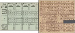 Deutschland: Kleines Lot Mit 20 Diversen Steuergutscheinen Deutsches Reich 1937 Zu 2,38 RM Und 3,80 RM, Lebensmitteratio - Autres & Non Classés