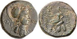 Provinzialrömische Münzen: Lot 6 AE: 2x Amisos, Sebaste, Laodikeia, Akmoneia, Synaus. Meist Um Ss. - Provinces Et Ateliers