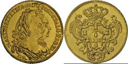 Brasilien: Maria I. U. Pedro III. 1777-1786: 6400 Reis 1784, Gold 13,45 G, Friedberg 76, Sehr Schön. - Brésil