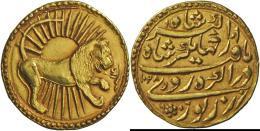 Indien: Mughal Empire,  Nur Al Din Muhammad Jahangir 1605-1627: 1/2 Mohur; 5,44 G,  Sehr Schön. - Indien